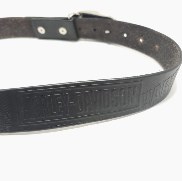 Harley Davidson Belt Buckle And Belt 2006 Red - Picture 7 of 9